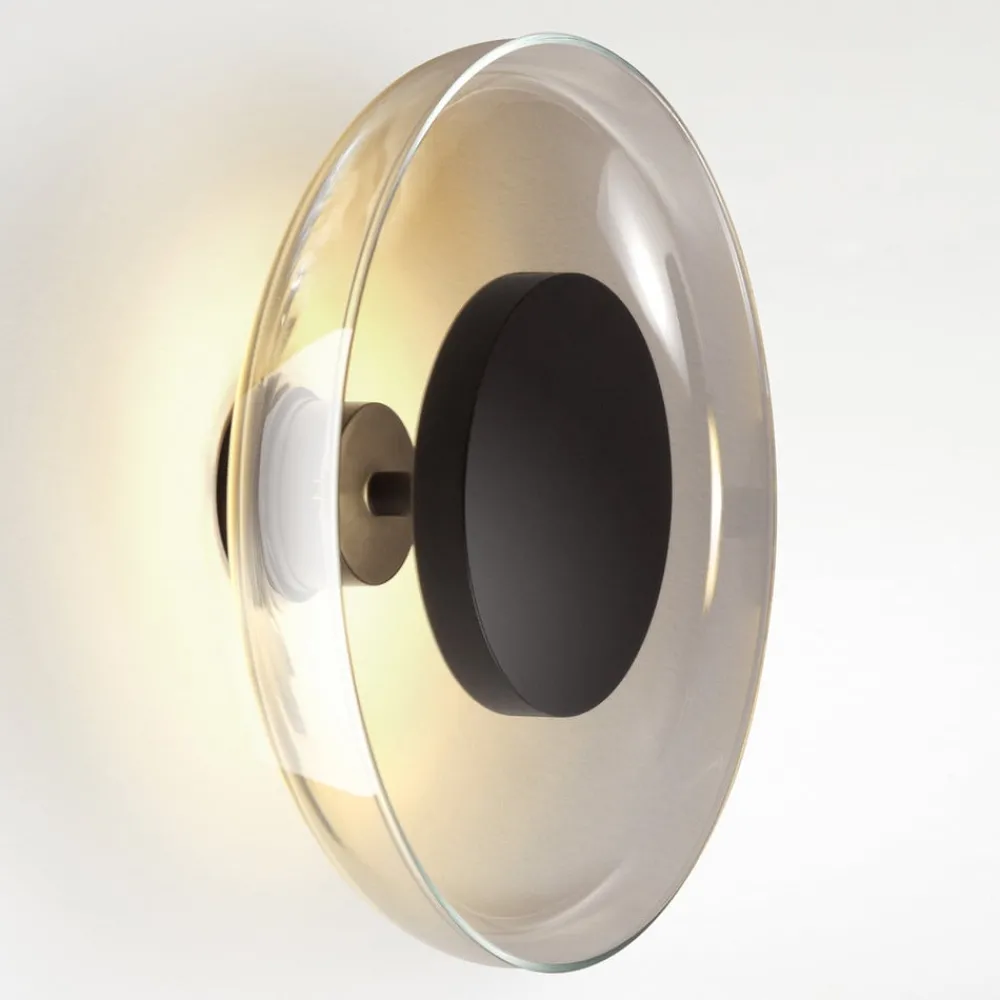 MARSET Væglamper|Væglamper > Aura LED-væglampe, Ø 25 cm, røggrå