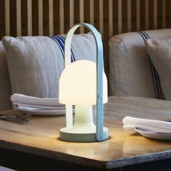 MARSET Bordlamper > FollowMe LED-bordlampe, batteri, blå