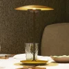 MARSET Bordlamper > LED-bordlampe Ginger, aluminium, messing, dæmpbar.