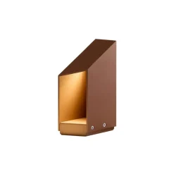 MARSET Sokkellamper > LED-sokkellampe Domus Højde 26 cm, rustbrun aluminium