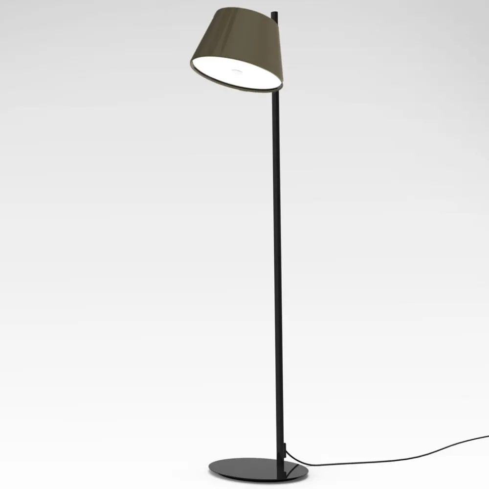 Gulvlamper ^ MARSET Tam Tam P gulvlampe, gråbrun, 1 lyskilde