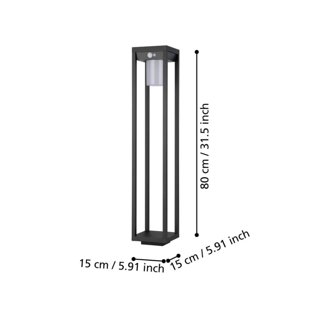 Solcelle Lampe Med Sensor|Solcellelamper ^ EGLO Martano LED-gadelampe med solcelle og sensor