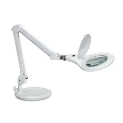 Maul Arbejdsrum/Kontor|Bordlamper > makro LED arbejdslampe, hvid, 46 cm, stativ