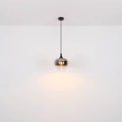 Globo Pendellamper > Maxy hængelampe, Ø 29 cm, røgfarvet grå, glas