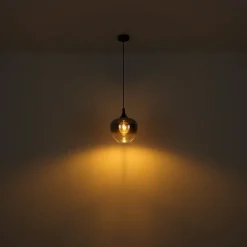 Globo Pendellamper > Maxy hængelampe, længde 100 cm, røggrå, glas, 4 lyskilder.