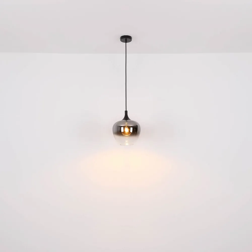 Globo Pendellamper > Maxy hængelampe, længde 100 cm, røggrå, glas, 4 lyskilder.