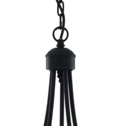 Searchlight Lysekroner > Maypole lysekrone, mat sort, 5 lyskilder