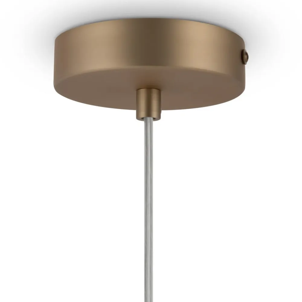 Maytoni Pendellamper > Basic form pendel, hvid/guld, 1-lys.