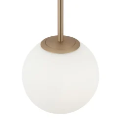Maytoni Pendellamper > Basic form pendel, hvid/guld, 1-lys.