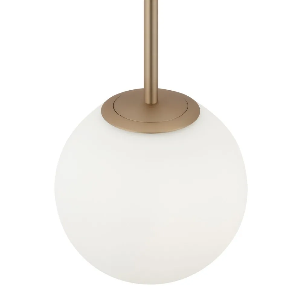 Maytoni Pendellamper > Basic form pendel, hvid/guld, 1-lys.