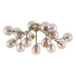 Maytoni Loftlamper > Dallas loftlampe, 20 glaskugler, guld