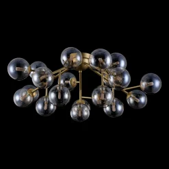 Maytoni Loftlamper > Dallas loftlampe, 20 glaskugler, guld