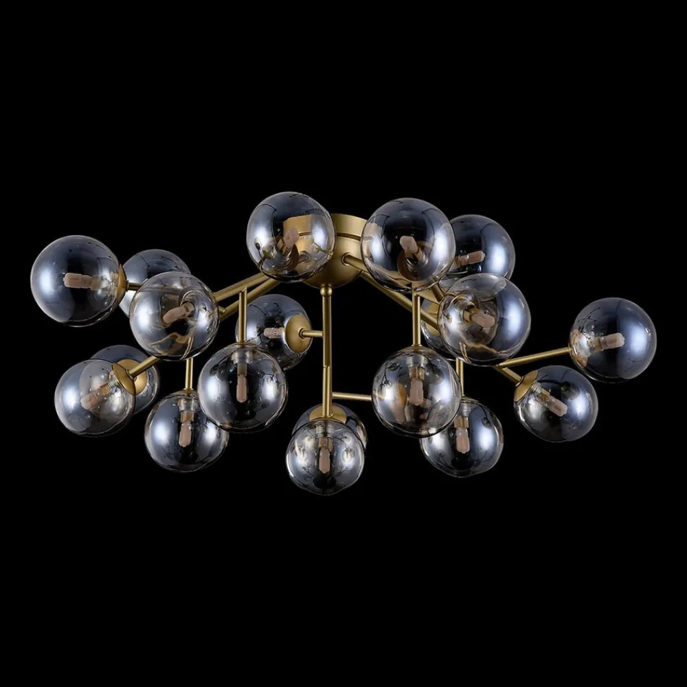 Maytoni Loftlamper > Dallas loftlampe, 20 glaskugler, guld