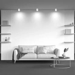 Loftlamper ^ Maytoni downlight Hoop, hvid, højde 10 cm, Ø 8,5 cm, aluminium GX53