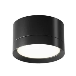Loftlamper ^ Maytoni downlight Hoop, sort, højde 5 cm Ø 8,5 cm aluminium GX53