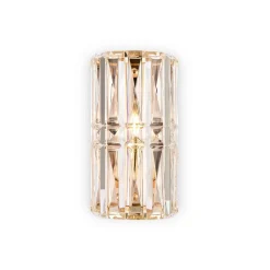 Væglamper ^ Maytoni Facet væglampe, højde 25 cm, guldfarvet, glas, E14