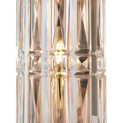 Væglamper ^ Maytoni Facet væglampe, højde 25 cm, guldfarvet, glas, E14