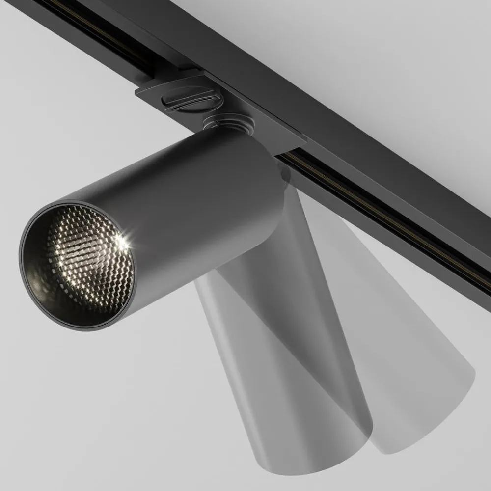 Arbejdsrum/Kontor|Skinnesystem ^ Maytoni Focus LED-spot, Unity-system, Triac, 940, sort