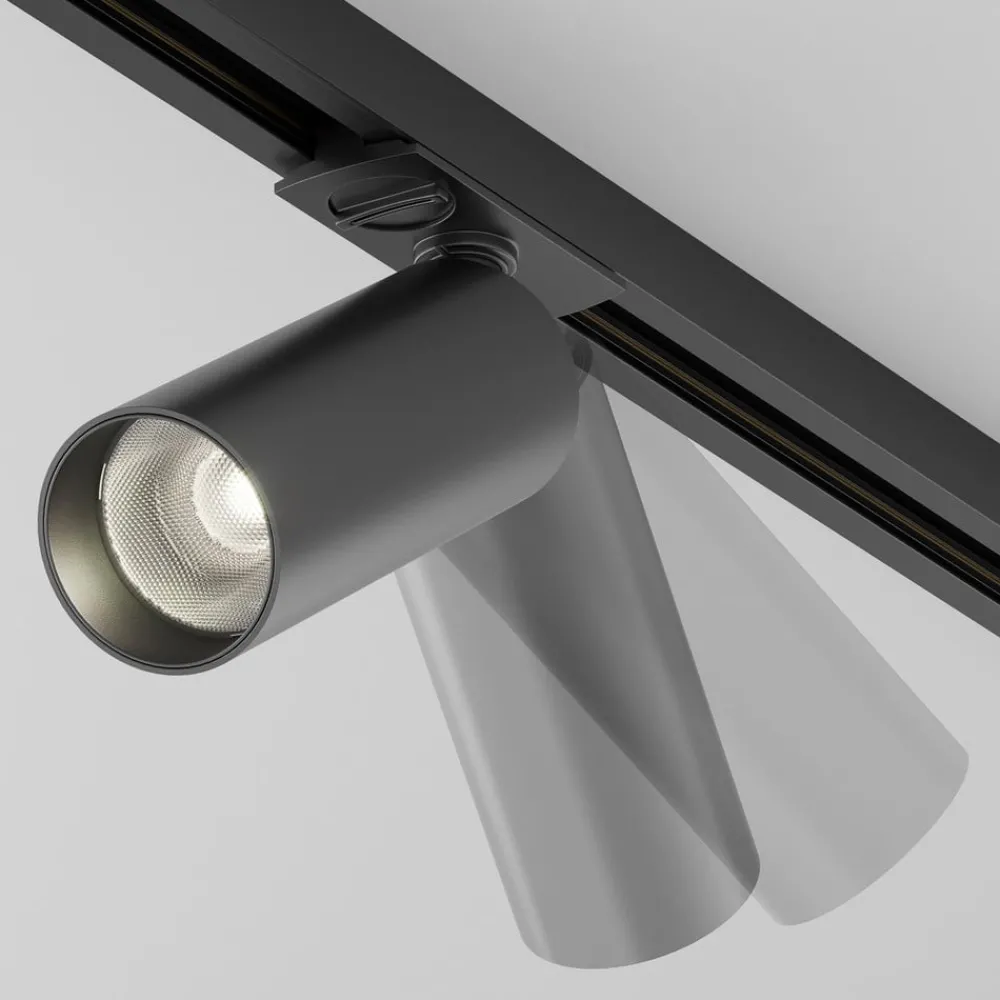 Arbejdsrum/Kontor|Skinnesystem ^ Maytoni Focus LED-spot, Unity-system, Triac, 940, sort