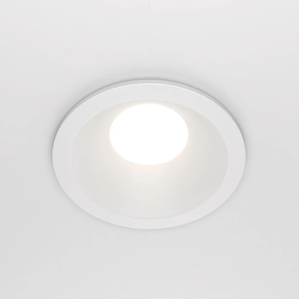 Maytoni Loftlamper|Loftlamper > forsænket loftlampe Zoom hvid Ø 8,5 cm aluminium IP65 GU10