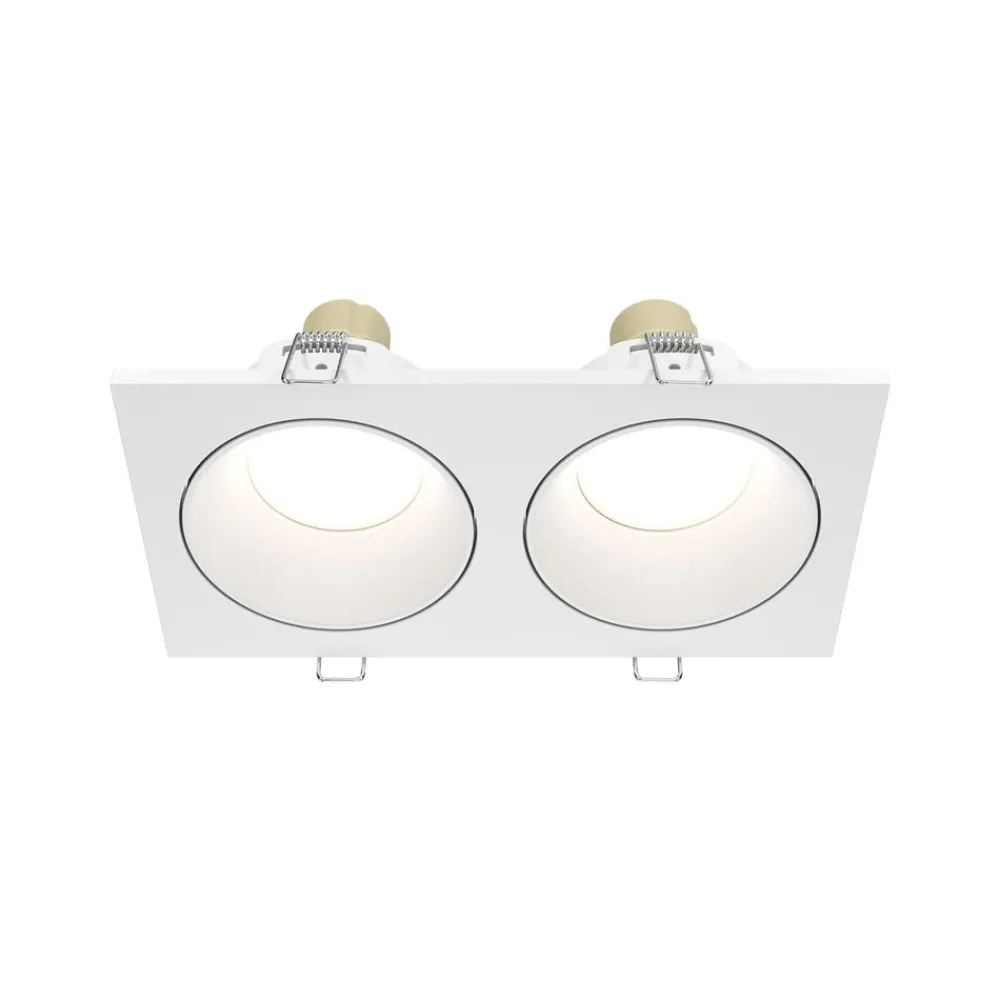 Maytoni Indbygningsspots|Spotlights > forsænket loftlampe Zoom hvid 17 x 9 cm 2 lyskilder IP65