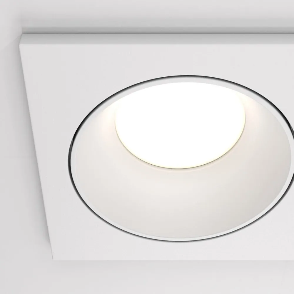 Maytoni Indbygningsspots|Spotlights > forsænket loftlampe Zoom hvid 17 x 9 cm 2 lyskilder IP65