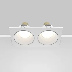 Maytoni Indbygningsspots|Spotlights > forsænket loftlampe Zoom hvid 17 x 9 cm 2 lyskilder IP65