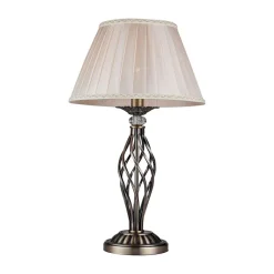 Maytoni Bordlamper > Grace bordlampe, 1 lyskilde, messing/beige