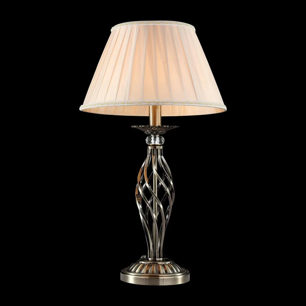 Maytoni Bordlamper > Grace bordlampe, 1 lyskilde, messing/beige