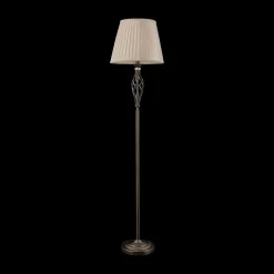 Gulvlamper|Gulvlamper ^ Maytoni Grace gulvlampe, 1 lyskilde, messing/beige