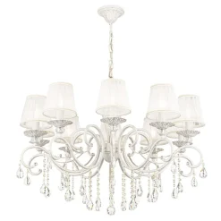 Maytoni Lysekroner > Grace lysekrone, hvid, 10 lyskilder, organza