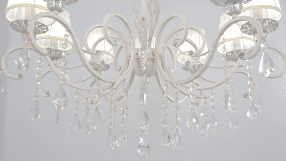 Maytoni Lysekroner > Grace lysekrone, hvid, 10 lyskilder, organza