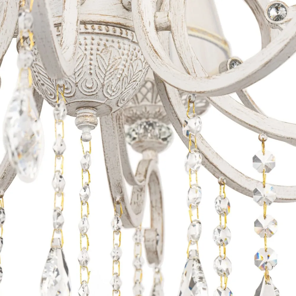 Maytoni Lysekroner > Grace lysekrone, hvid, 10 lyskilder, organza