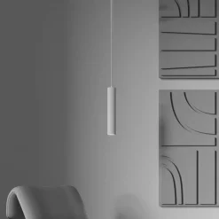 Pendellamper|Pendellamper ^ Maytoni hængelampe Calipso, hvid, Ø 5,6 cm, aluminium, GU10