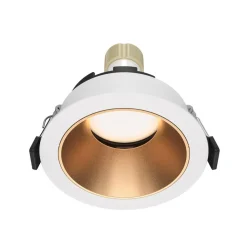 Maytoni Indbygningsspots|Spotlights > indbygningslampe Share, hvid/guld, Ø 8,5 cm, aluminium, GU10