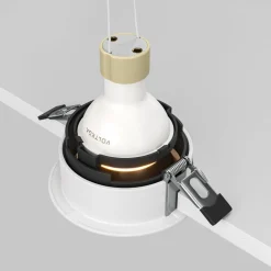 Maytoni Indbygningsspots|Spotlights > indbygningslampe Share, hvid/guld, Ø 8,5 cm, aluminium, GU10