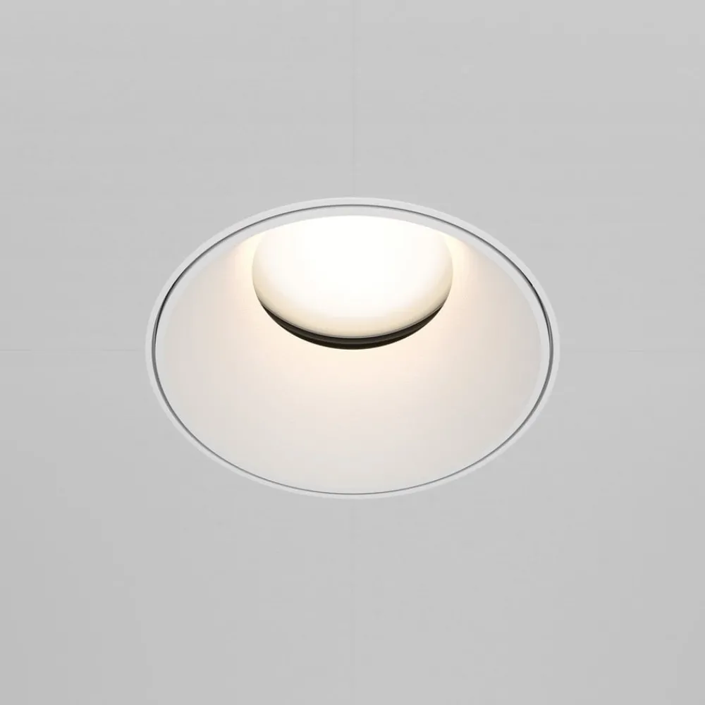Maytoni Indbygningsspots > indbygningslampe Share, hvid/hvid, Ø 10,2 cm, aluminium, GU10