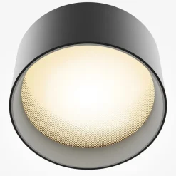 Loftlamper ^ Maytoni LED-downlight Vega, sort, Ø 14 cm, 15W, aluminium