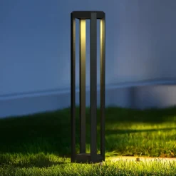 Maytoni Gadebelysning > LED-gadelampe Royal Mile, grå, højde 80 cm, aluminium