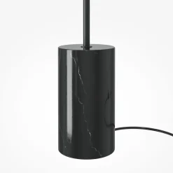Maytoni Gulvlamper|Gulvlamper > LED-gulvlampe Kyoto, sort, højde 145 cm, marmor