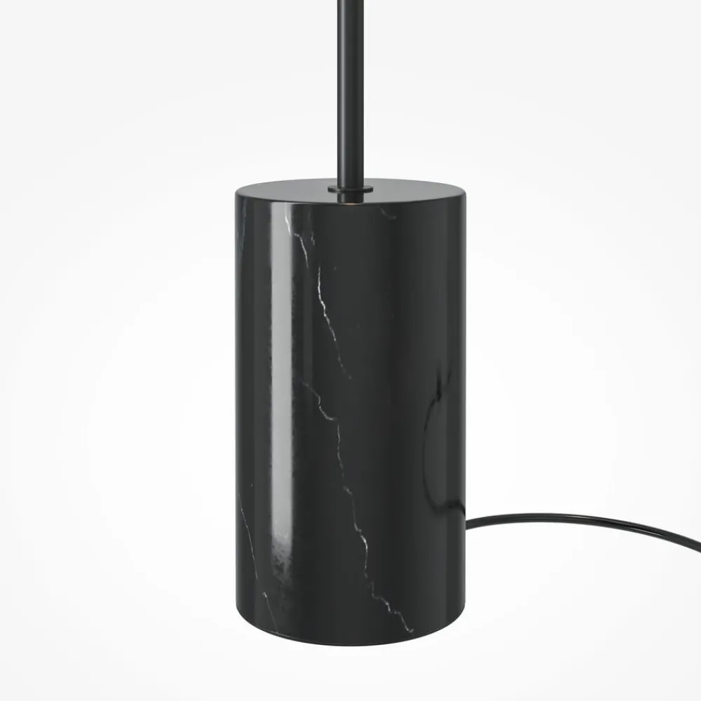 Maytoni Gulvlamper|Gulvlamper > LED-gulvlampe Kyoto, sort, højde 145 cm, marmor
