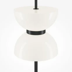 Maytoni Gulvlamper|Gulvlamper > LED-gulvlampe Kyoto, sort, højde 145 cm, marmor