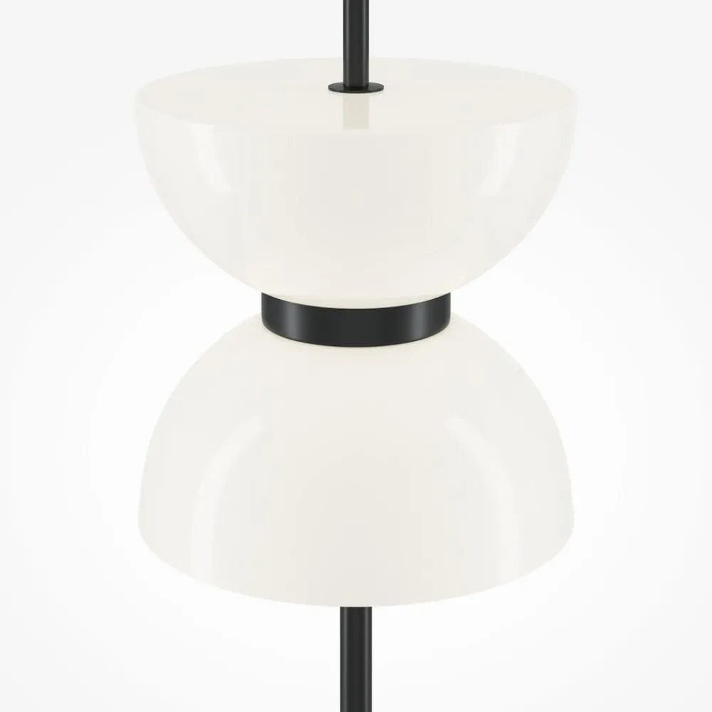 Maytoni Gulvlamper|Gulvlamper > LED-gulvlampe Kyoto, sort, højde 145 cm, marmor