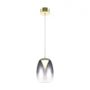 Pendellamper ^ Maytoni LED-hængelampe Splash, røggrå, Ø 20 cm, glas