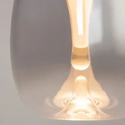 Pendellamper ^ Maytoni LED-hængelampe Splash, røggrå, Ø 20 cm, glas