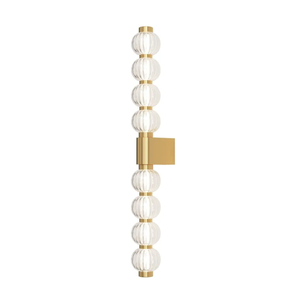 Maytoni Væglamper > LED-væglampe Amulet, lineær, 76 cm, klar/guld