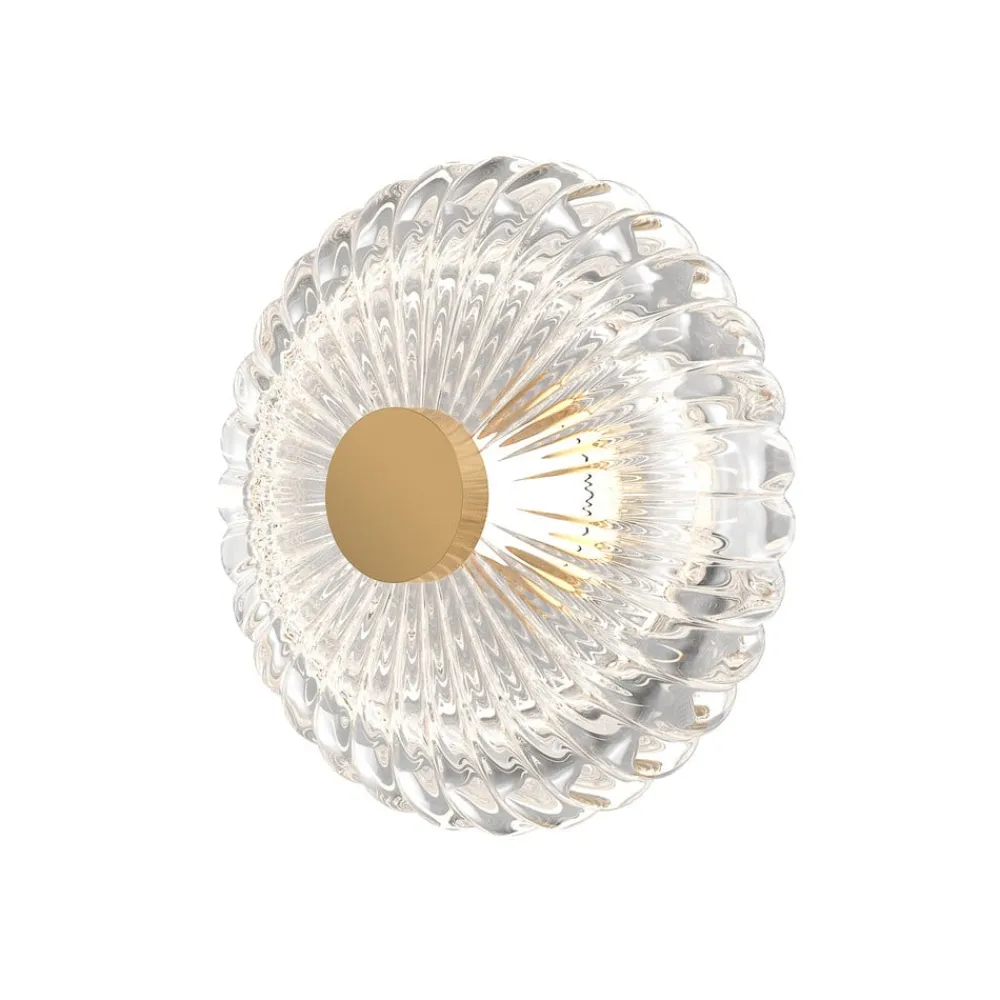 Maytoni Væglamper > LED-væglampe Amulet, rund, Ø 18 cm, klar/guld