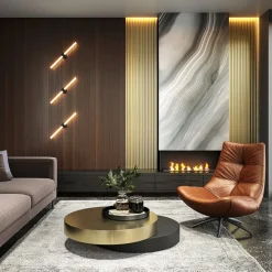 Maytoni Væglamper|Væglamper > LED-væglampe Axis, sort, længde 63 cm aluminium/akryl