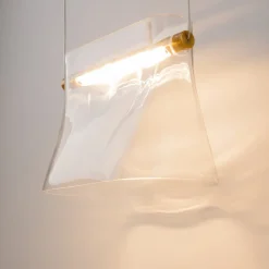 Væglamper ^ Maytoni LED-væglampe Cabaret, messing/klar, metal/glas