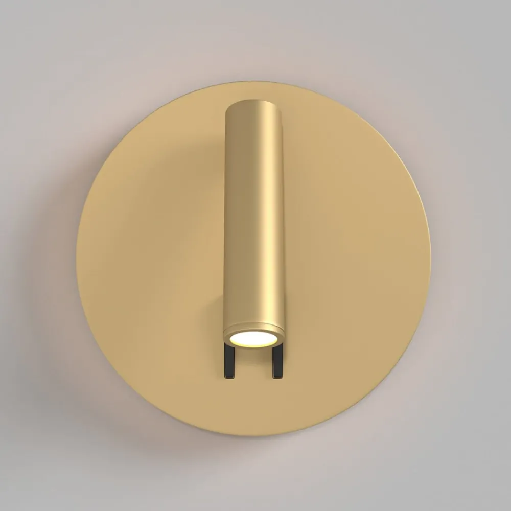 Maytoni Væglamper > LED-væglampe iOS 176, guldfarvet, rund, aluminium